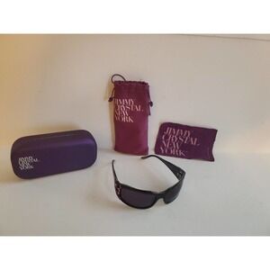 Jimmy Crystal NY Black Sunglasses w/ Swarovski Crystals Style #GL994
